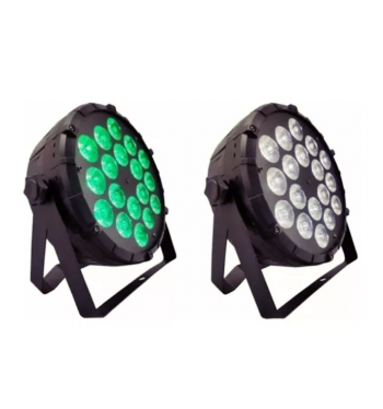 imagem de REFLETOR SLIM PAR 18 LEDS PENTALED RGBWA UV